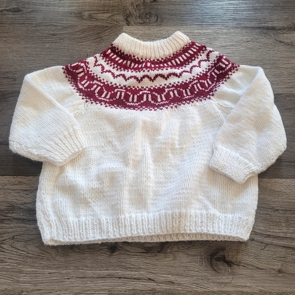 Fair Isle Hand-made Sweater - Picture 2 of 4